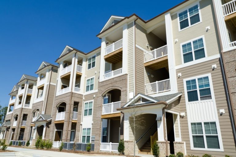 apartment buildings