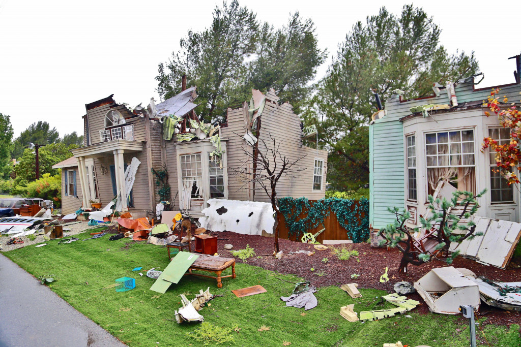 Homes ravaged by storm